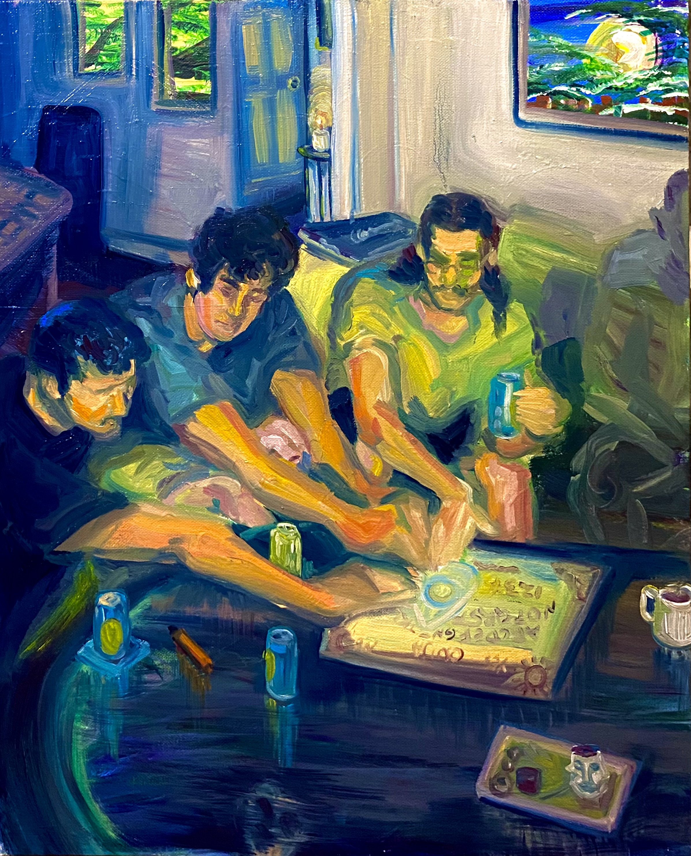 Ouija Nights. 16 x 20 oil on canvas.Plumlee.jpeg