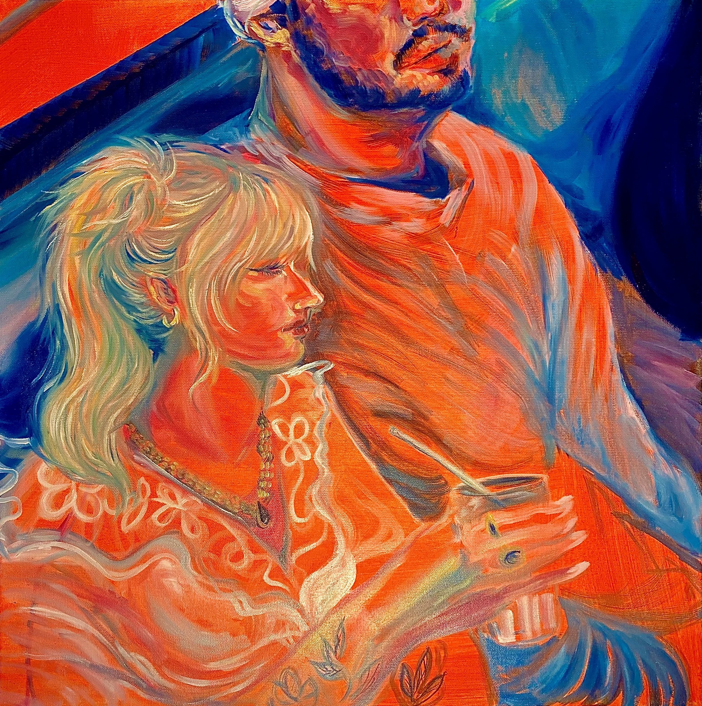 Brooklyn & Taz 24 x 24 in. oil on canvas. 2024.jpg