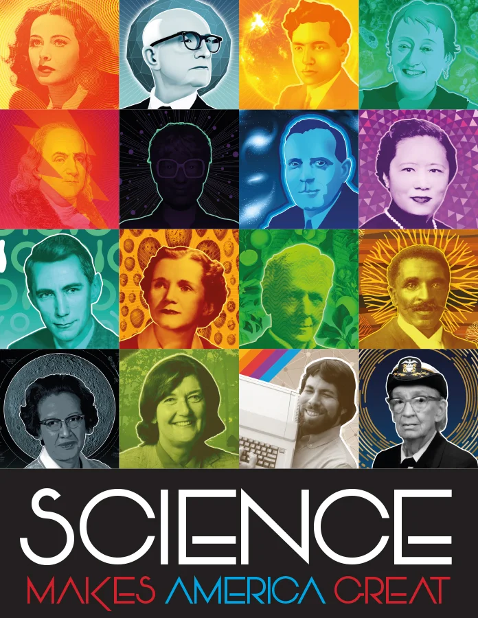 American Science Mosaic Poster