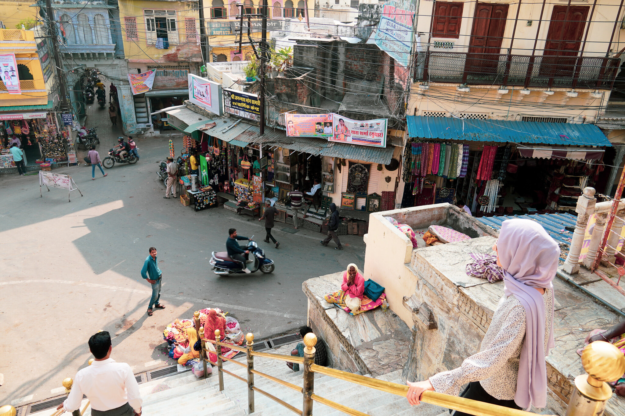 Outside Jagdish Temple