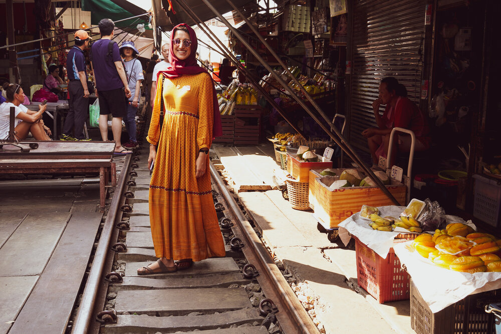 Maeklong Railway Market