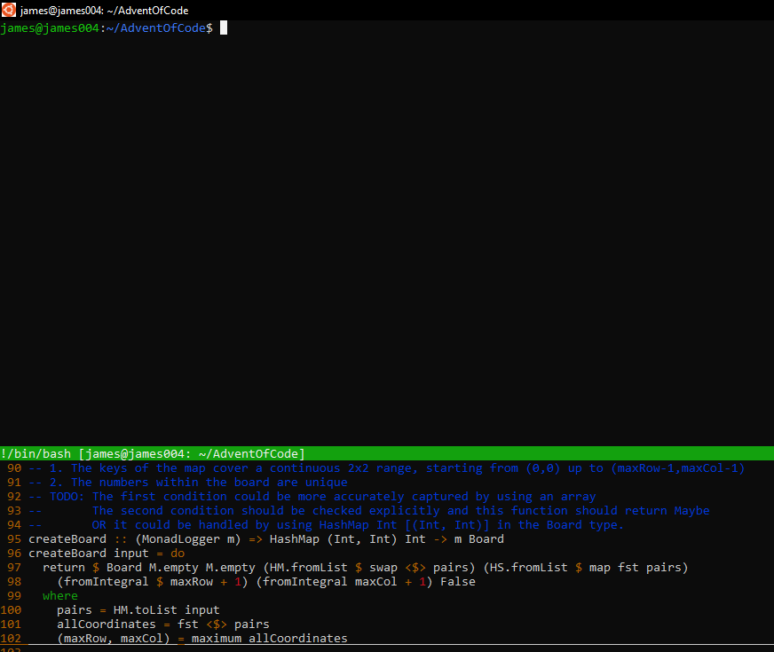 Using Haskell in Vim The Basics LaptrinhX