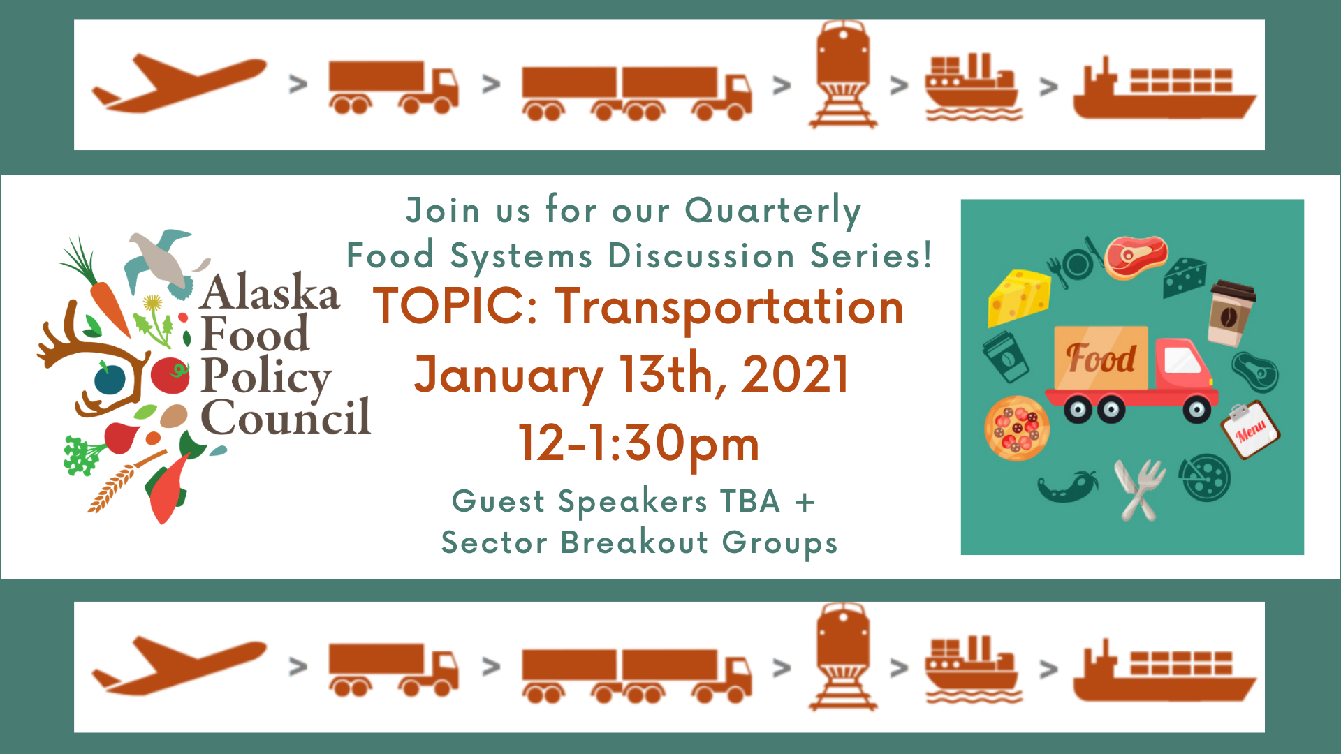 AFPC Quarterly Food Systems Discussion Series: TRANSPORTATION