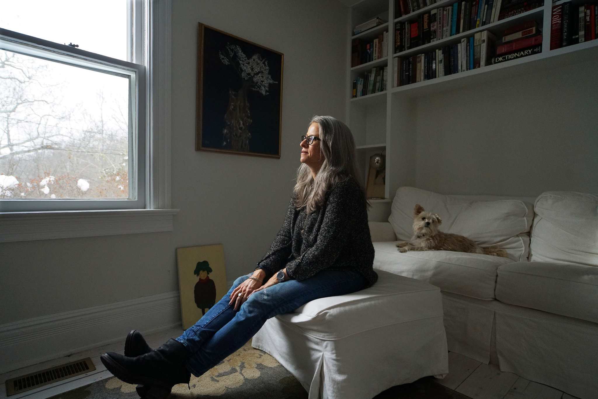 Sarah Heming has assembled a collection of works by her father, Mark, that will be shown at the Outsider Art Fair. Nicole Bengiveno for The New York Times