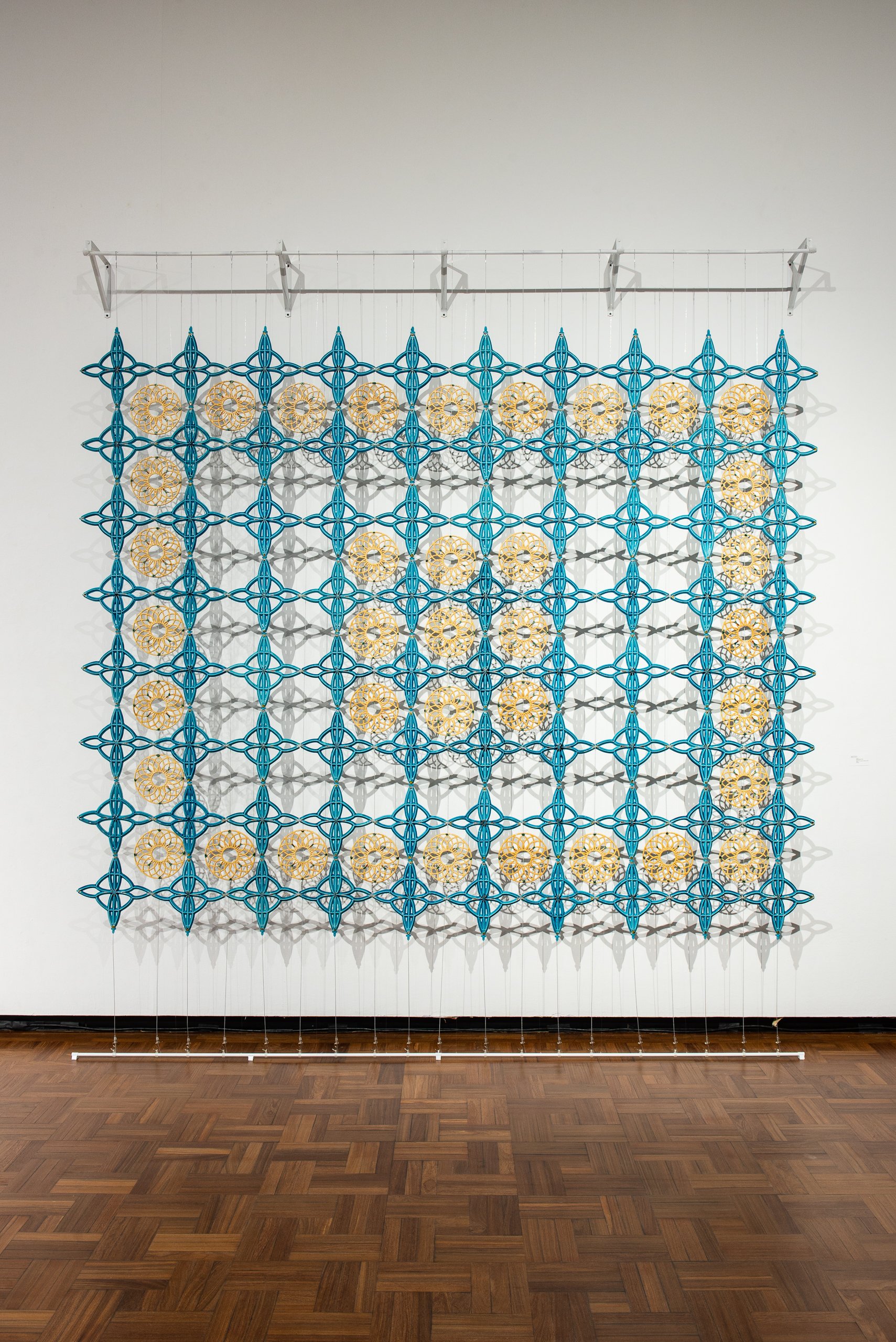 Lattice Screen, Cone 6, 10 ft x 8 ft x 0.5 in, Photo: Stephanie Gerhart