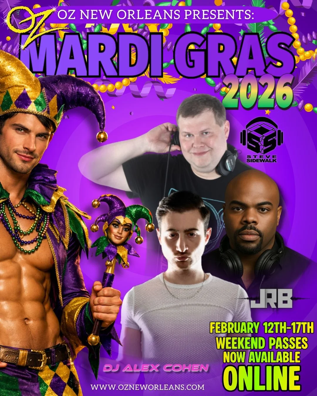 MARDI GRAS 2026 WEEKEND PASS