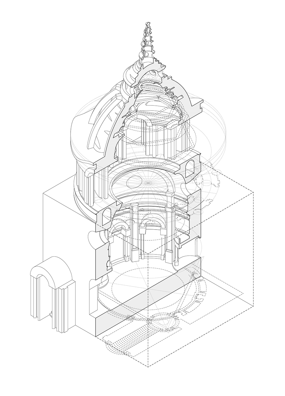 Chapel of the Holy Shroud - Compass - Space and Paper