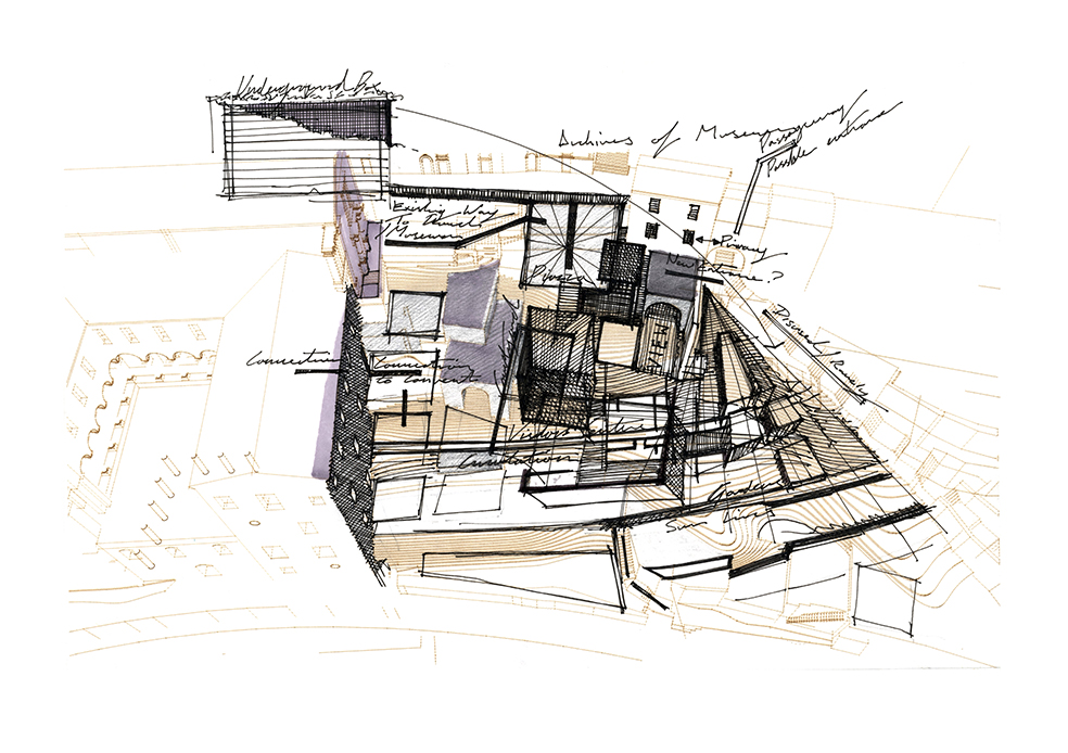 The Historical Archives of Ragusa - Sketch 06 - Space and Paper