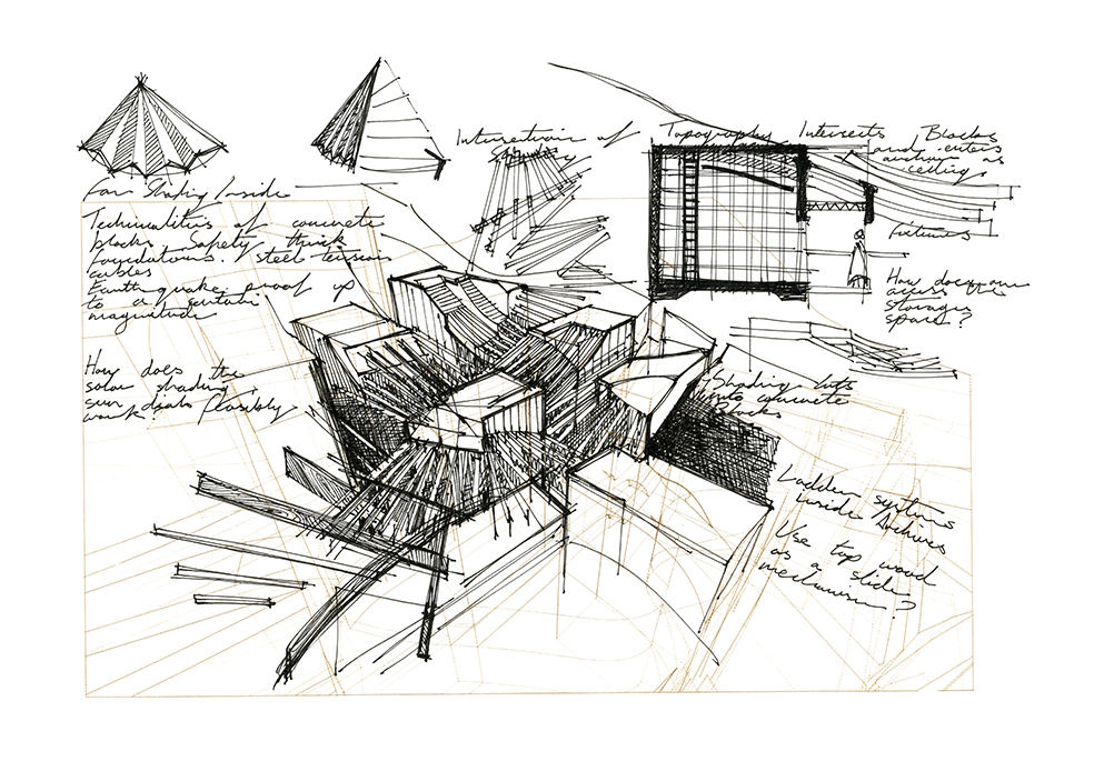 The Historical Archives of Ragusa - Sketch 08 - Space and Paper