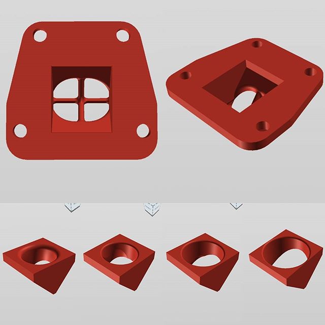 Decided to go with a removable diffuser design, so far I have designed diffusers from 20mm all the way to 26mm.

Plan on printing the reed block with a  20mm diffuser for my setup. 
Www.dylco3d.com

#honda #hondahobbit #hobbit #pa50 #camino #2stroke 