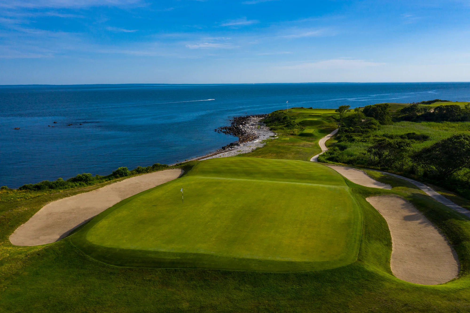 #5 the “Biarritz” par 3. The famous Macdonald/Raynor green design