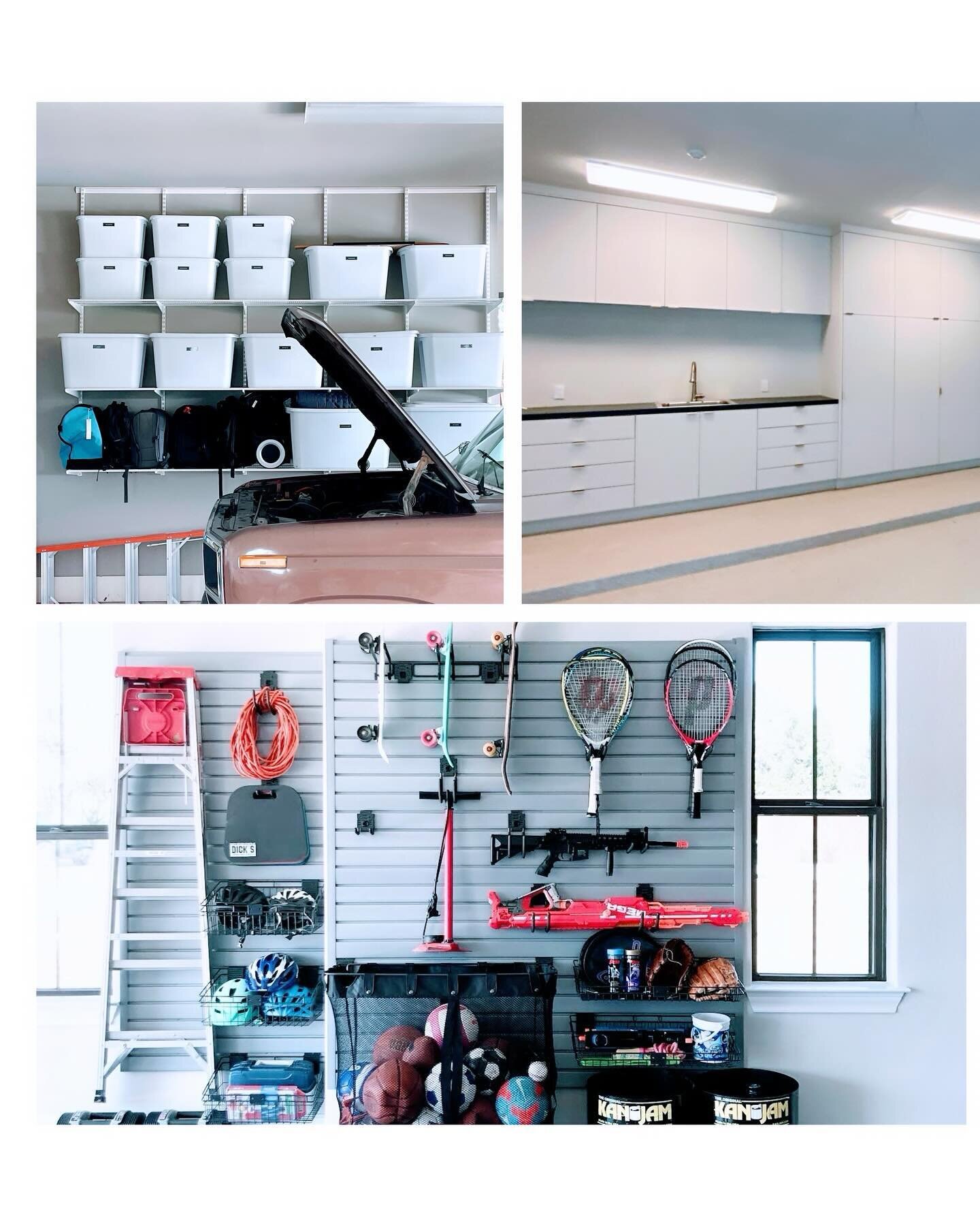 Garages: where clutter USED to go to hide. 🚗✨ Here are a few of our favorite garage projects after receiving the full MPPO treatment. 🪄It&rsquo;s that time of year. Beat the heat: link in bio or DM us to book your garage consult! 🗓️
#organizing #o