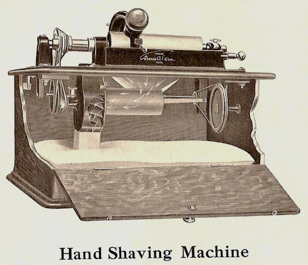 1912 Edison Hand Shaving Machine