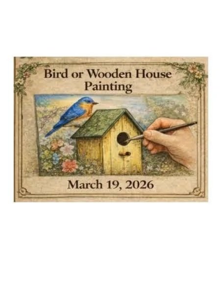 Craft Class - Bird or Wood House Painting