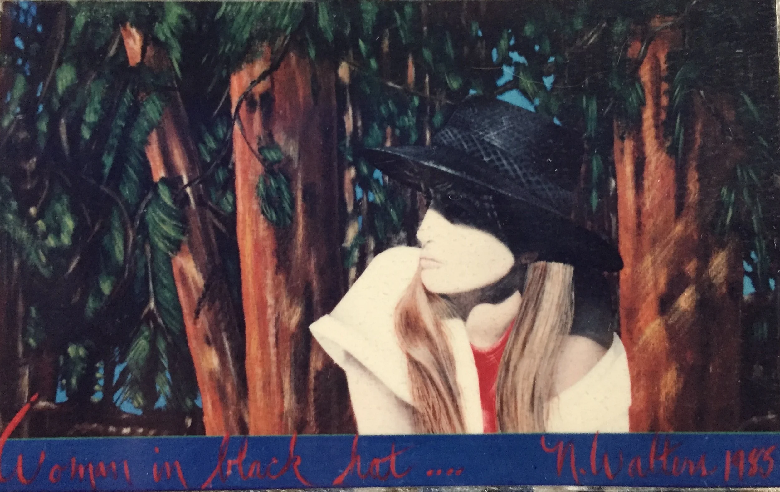 WOMAN IN BLACK HAT 1985