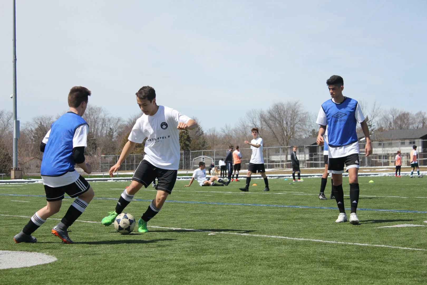 Players at the combine (2018). Image Courtesy: Berlin Football Academy