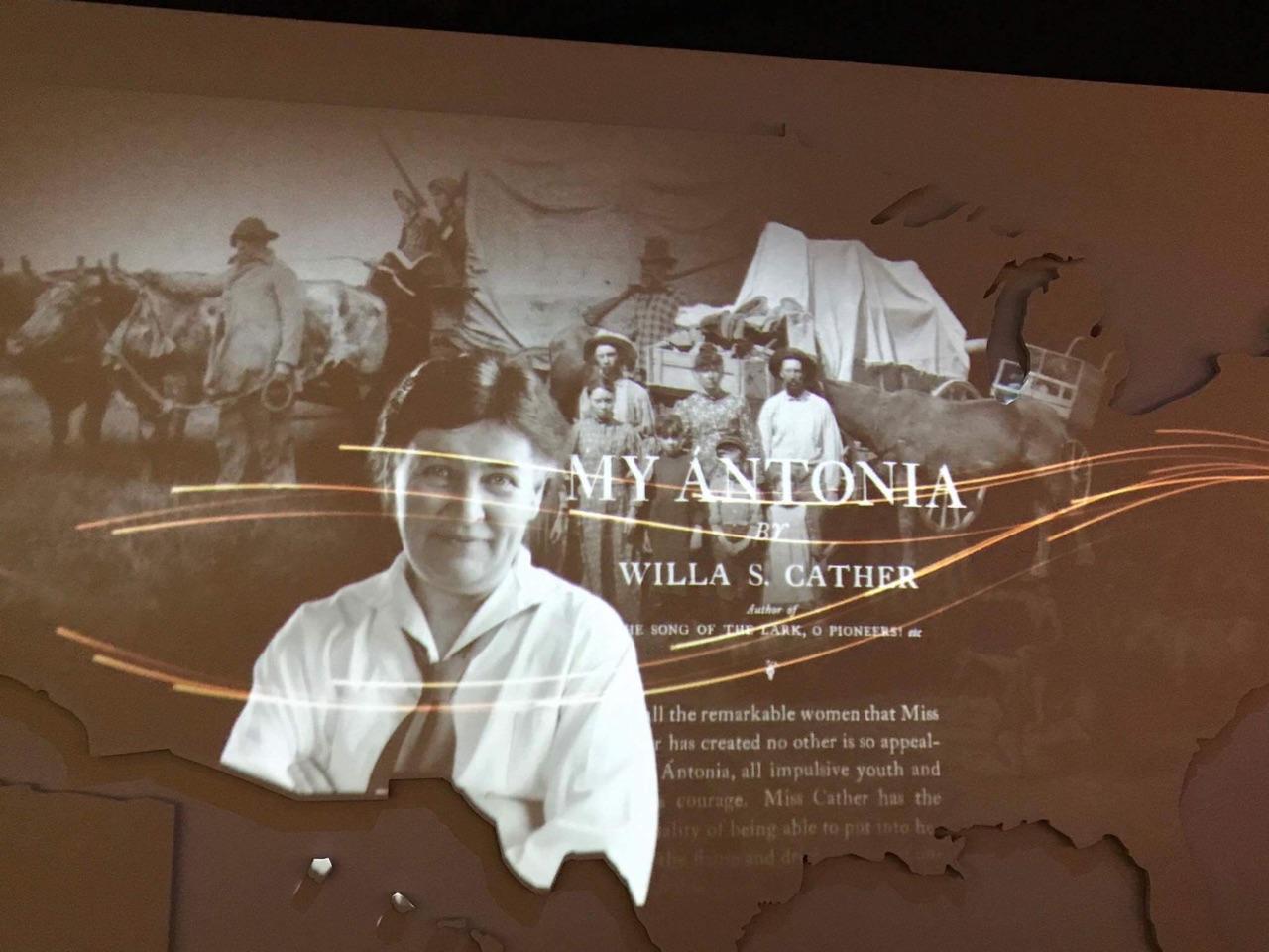 Willa Cather exhibit at the American Writers Museum.