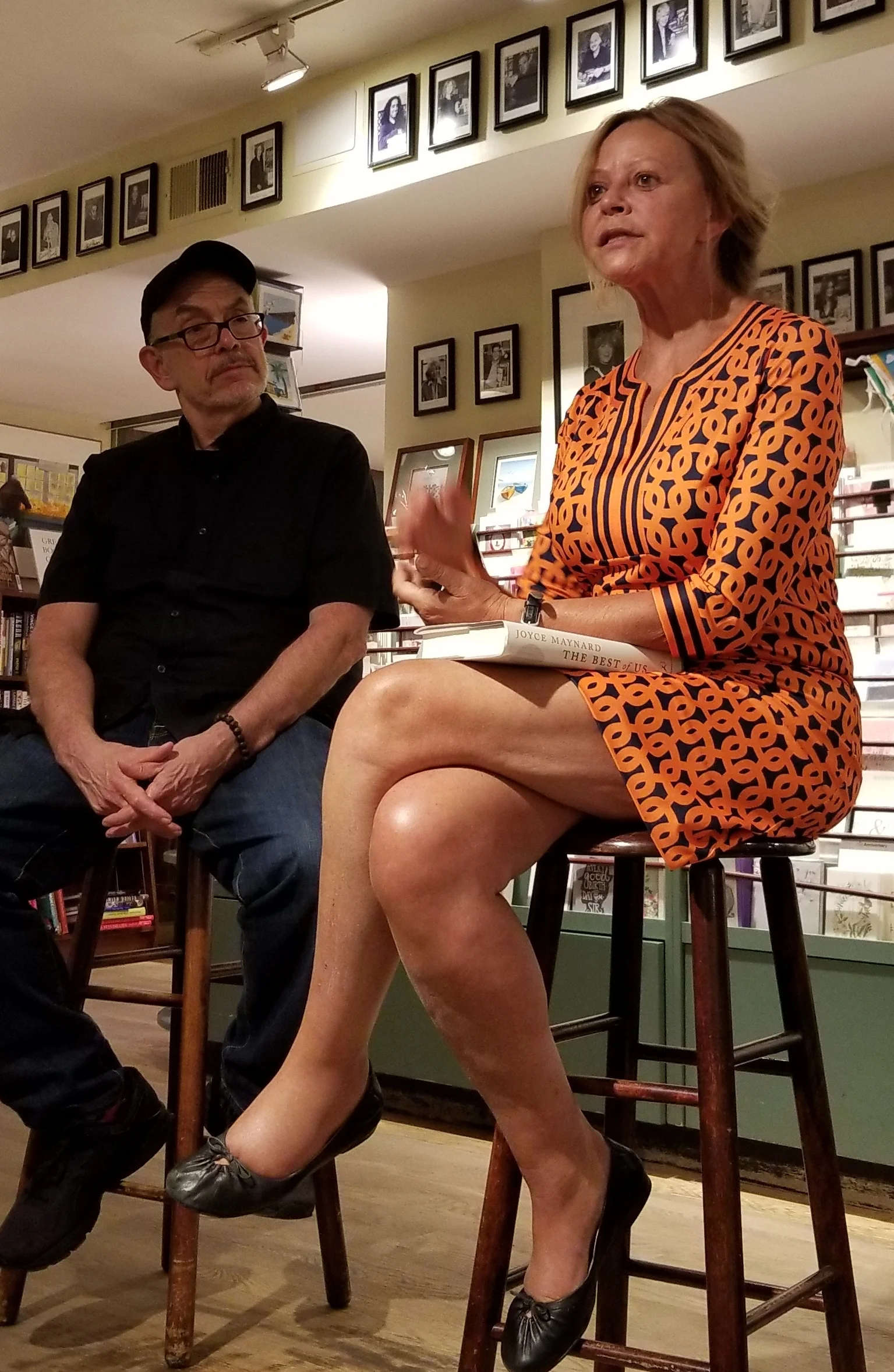 Joyce Maynard author of The Best of Us in conversation with Wally Lamb at RJ Julia's in Madison, CT. 