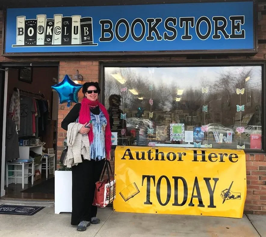 Author Laura Thoma at Bookclub Bookstore & More for Independent Bookstore Day. Check out her book Mastering the Art of Self-Expression .