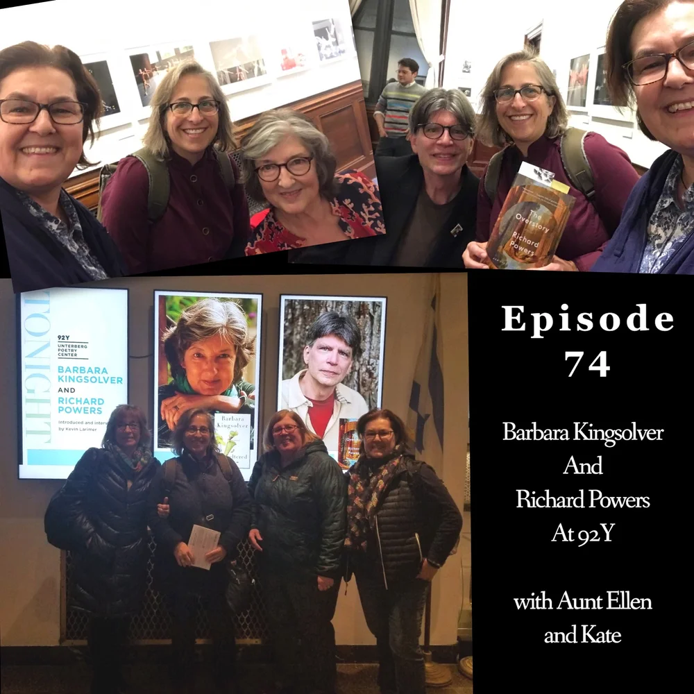 Episode 74 - Joint Jaunt to see Kingsolver and Powers, and Emily Eats Her Way Through Philly — Book Cougars Podcast Episode 74 - Joint Jaunt to see Kingsolver and Powers, and Emily Eats Her Way Through Philly — Book Cougars Podcast