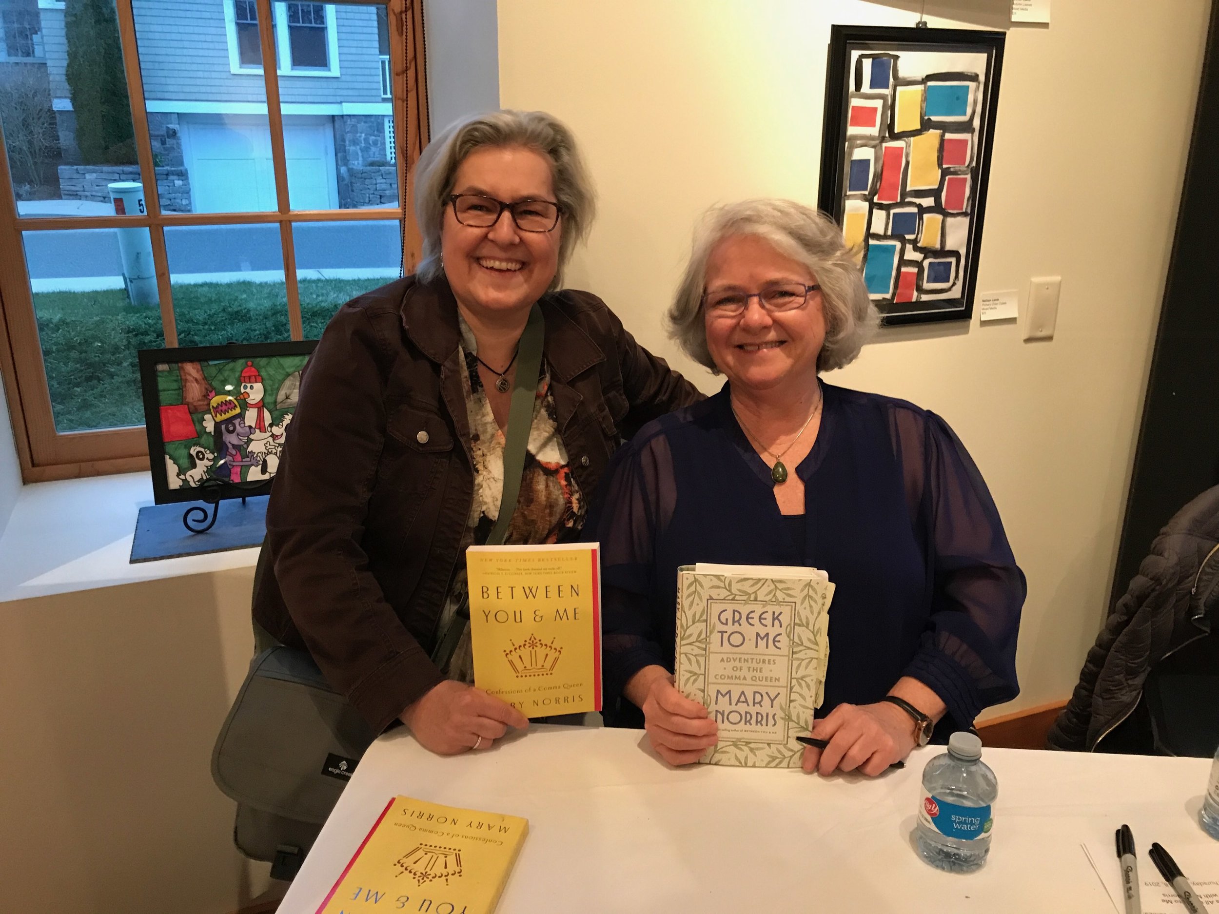Chris attended an event co-sponsored by Bank Square Books and the Lagrua Center where Mary Norris discussed her new book Greek to Me: Adventures of the Comma Queen .