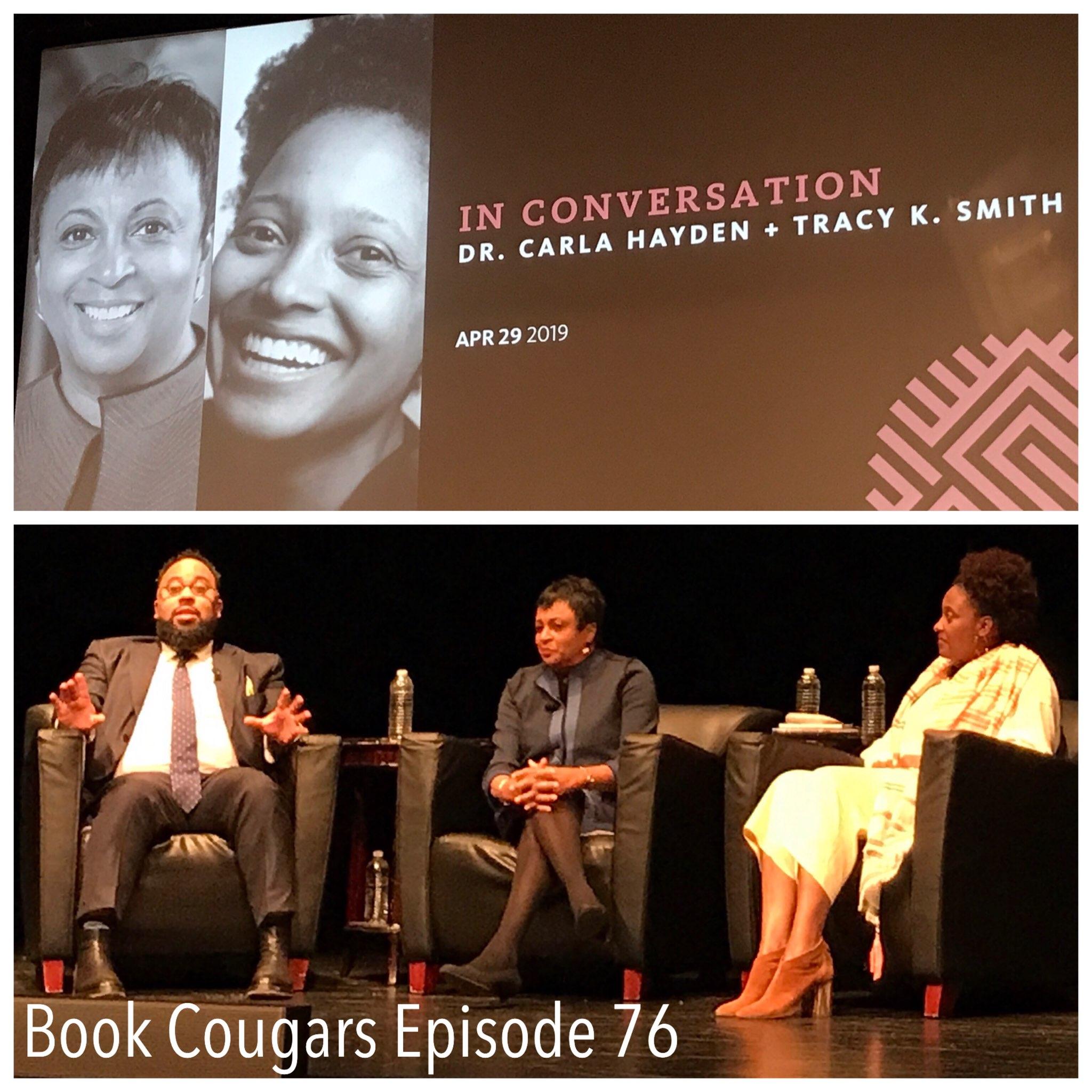 An evening at the Schomburg Center for Research in Black Culture featuring Dr. Carla Hayden, Tracy K. Smith, and Kevin Young.