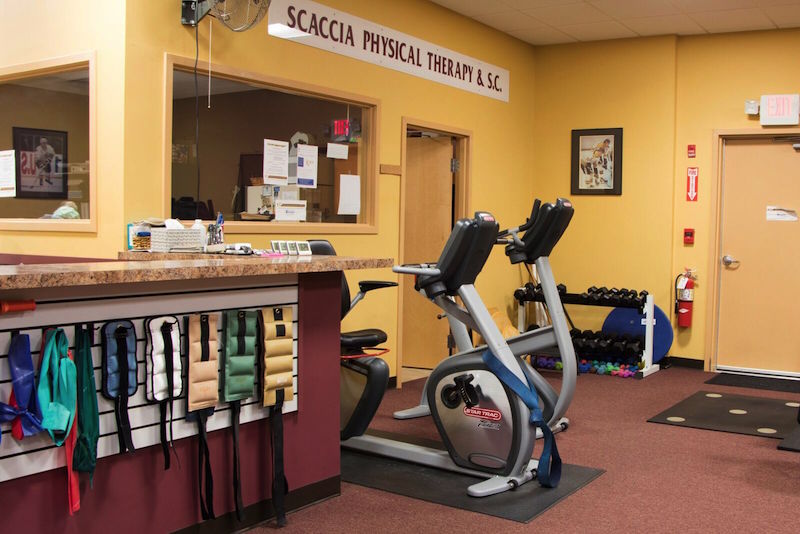 We have our own private gym area fully equipped with a variety of dumbbells, resistance bands, plyometric boxes and treatment tables. 