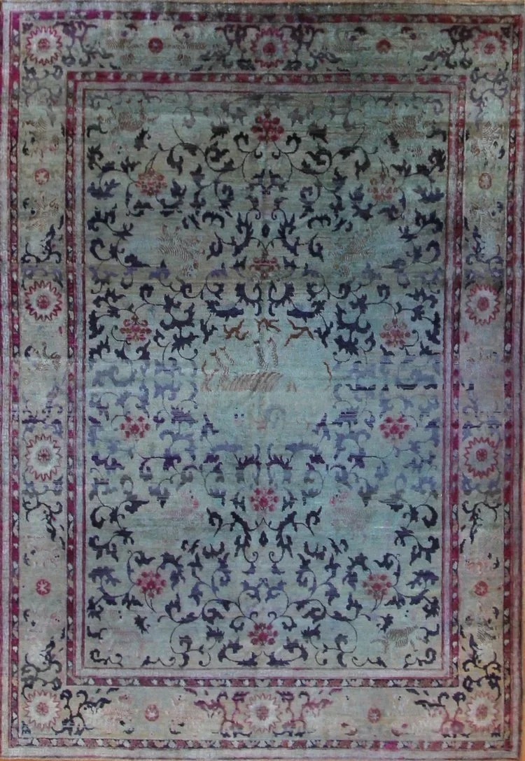 8x10 Silk Jaipur Hand Knotted Rug Carpet