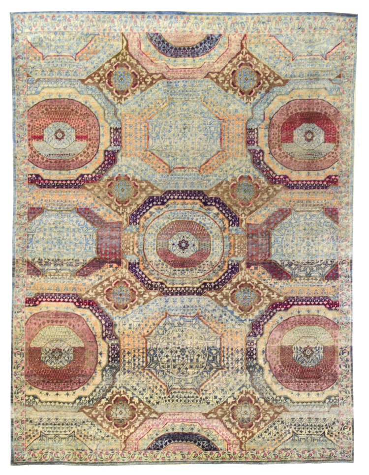 8 x 10 Silk Hand Knotted Rug Carpet