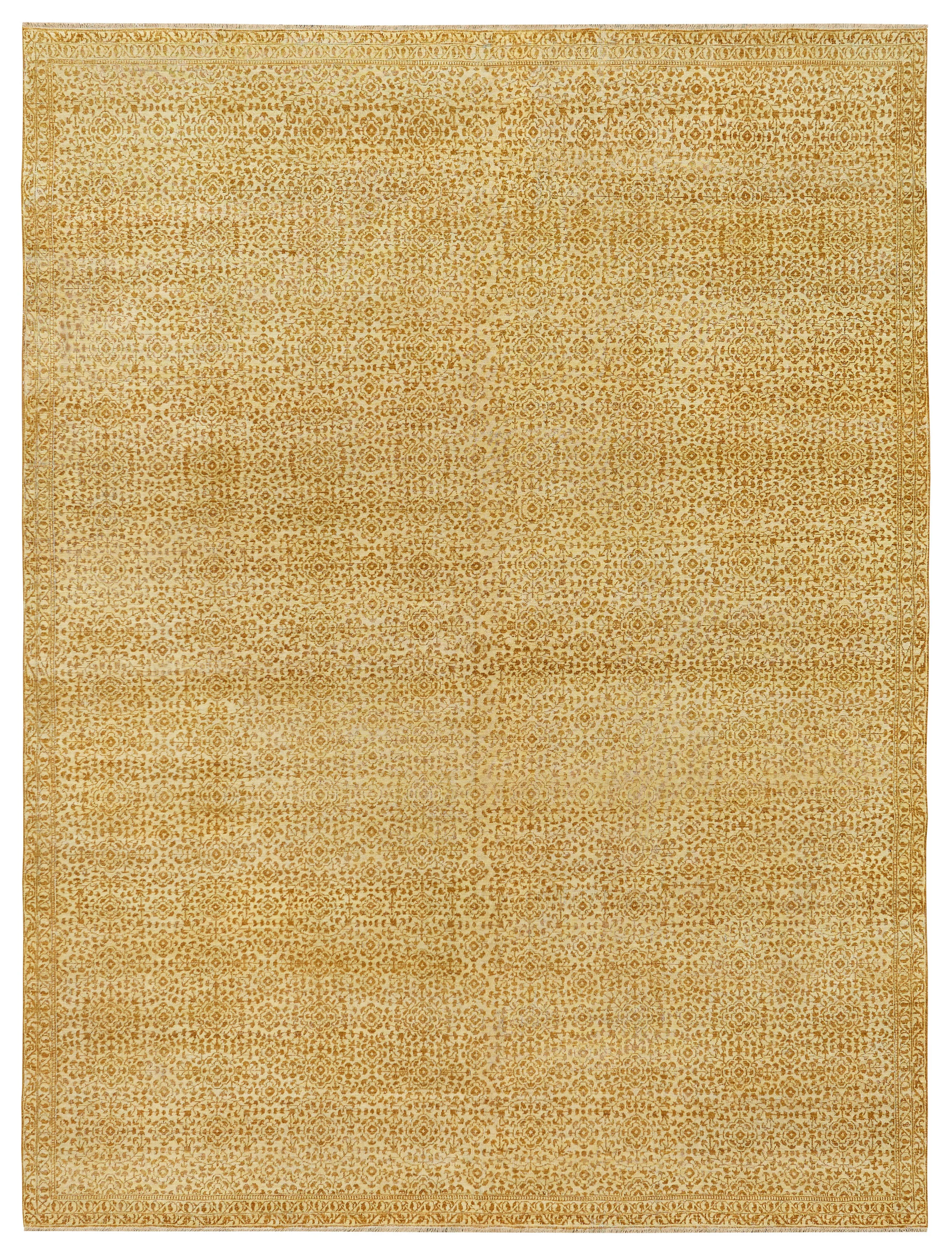 Nile Ivory-Gold, Indian, 9' x 11' 9