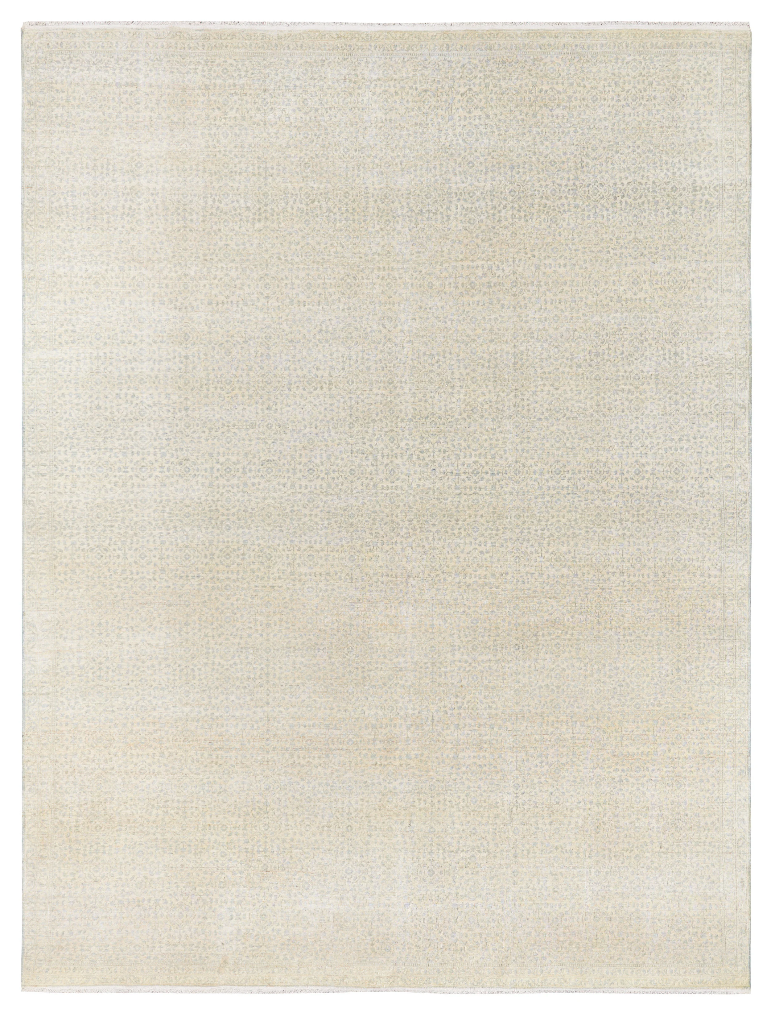 Nile-Ivory-Lt Blue, Indian, 9' X 11'11"