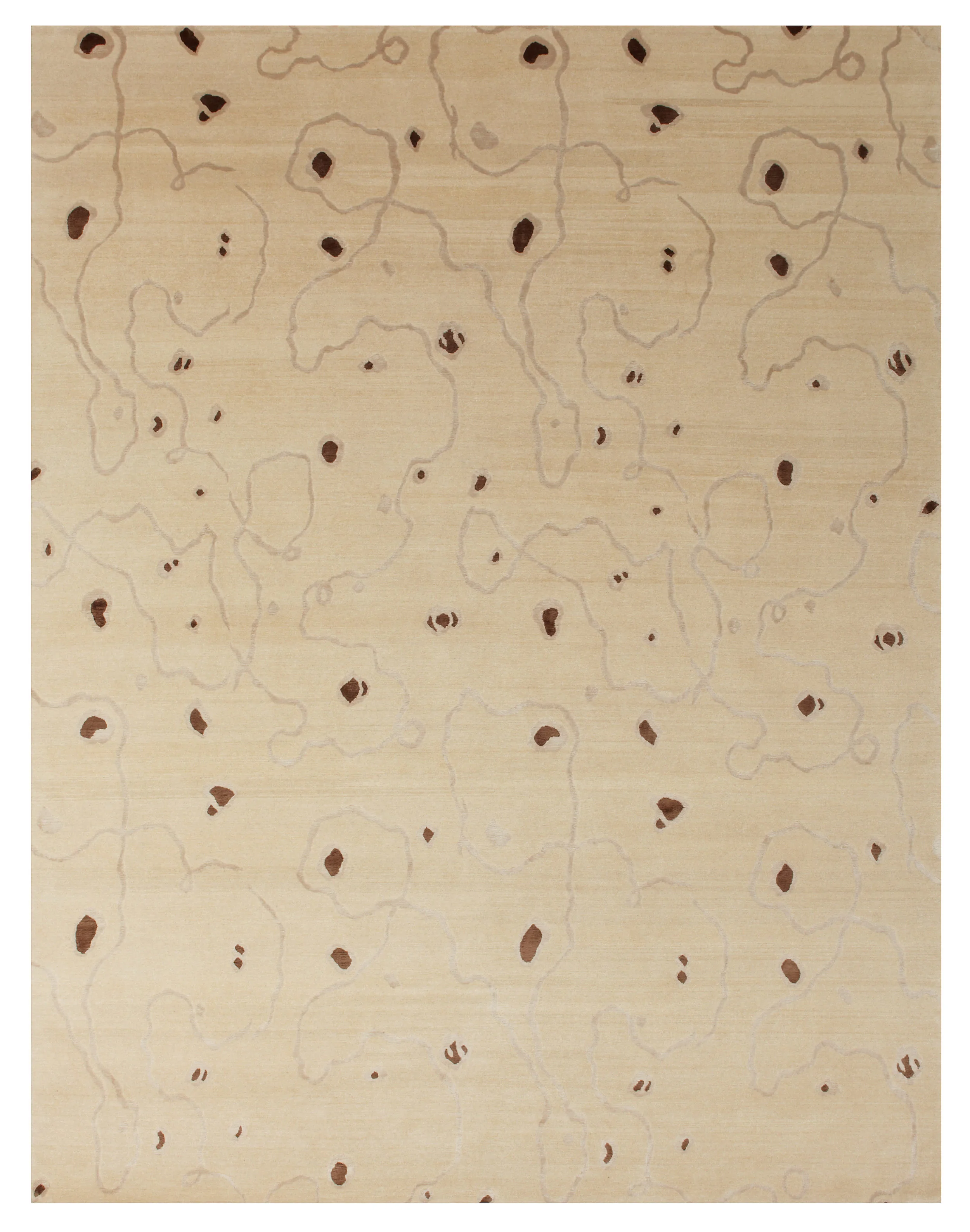 Dots-Ivory, Nepal, 8' x 10'