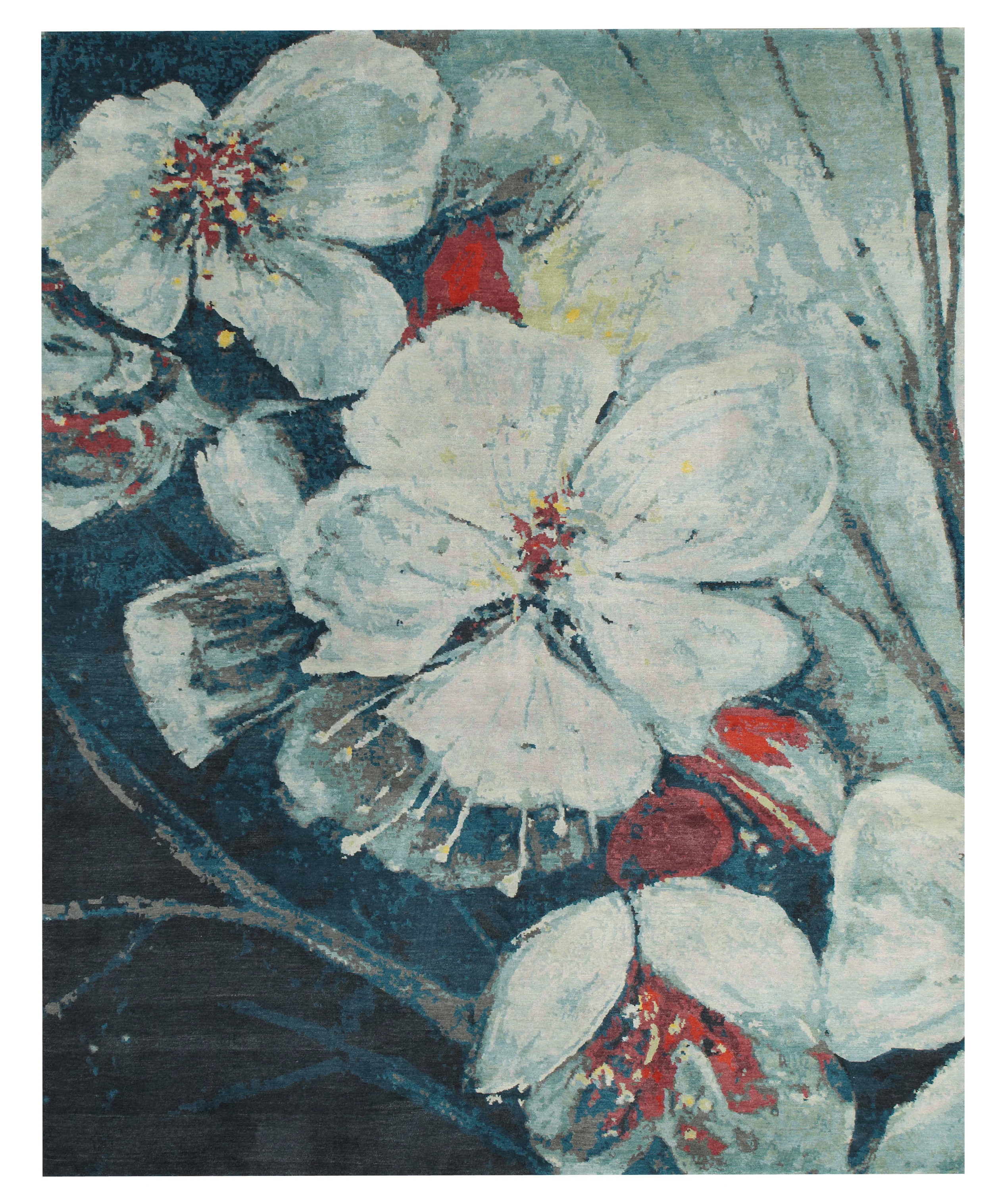 Night Flowers, Nepal, 9' x 12'