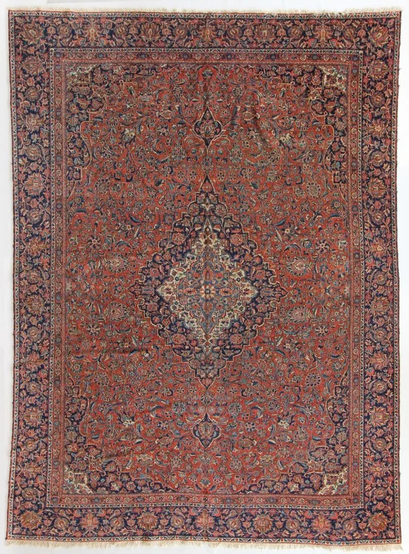 58 Antique Kashan, Persia, 8'4''x11'1''