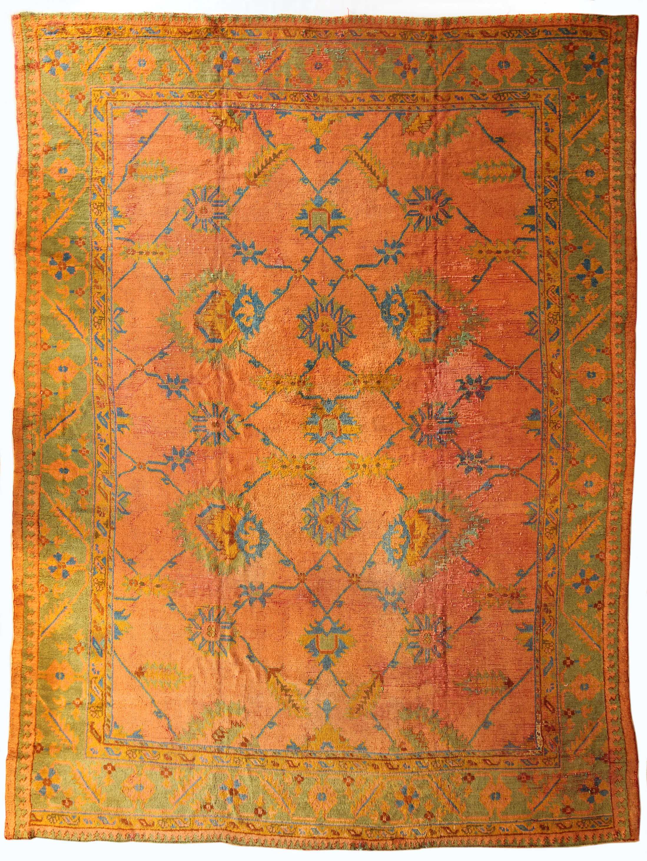54 Oushak, Wool on Wool, Turkey, circa 1880, 11'6''x14'