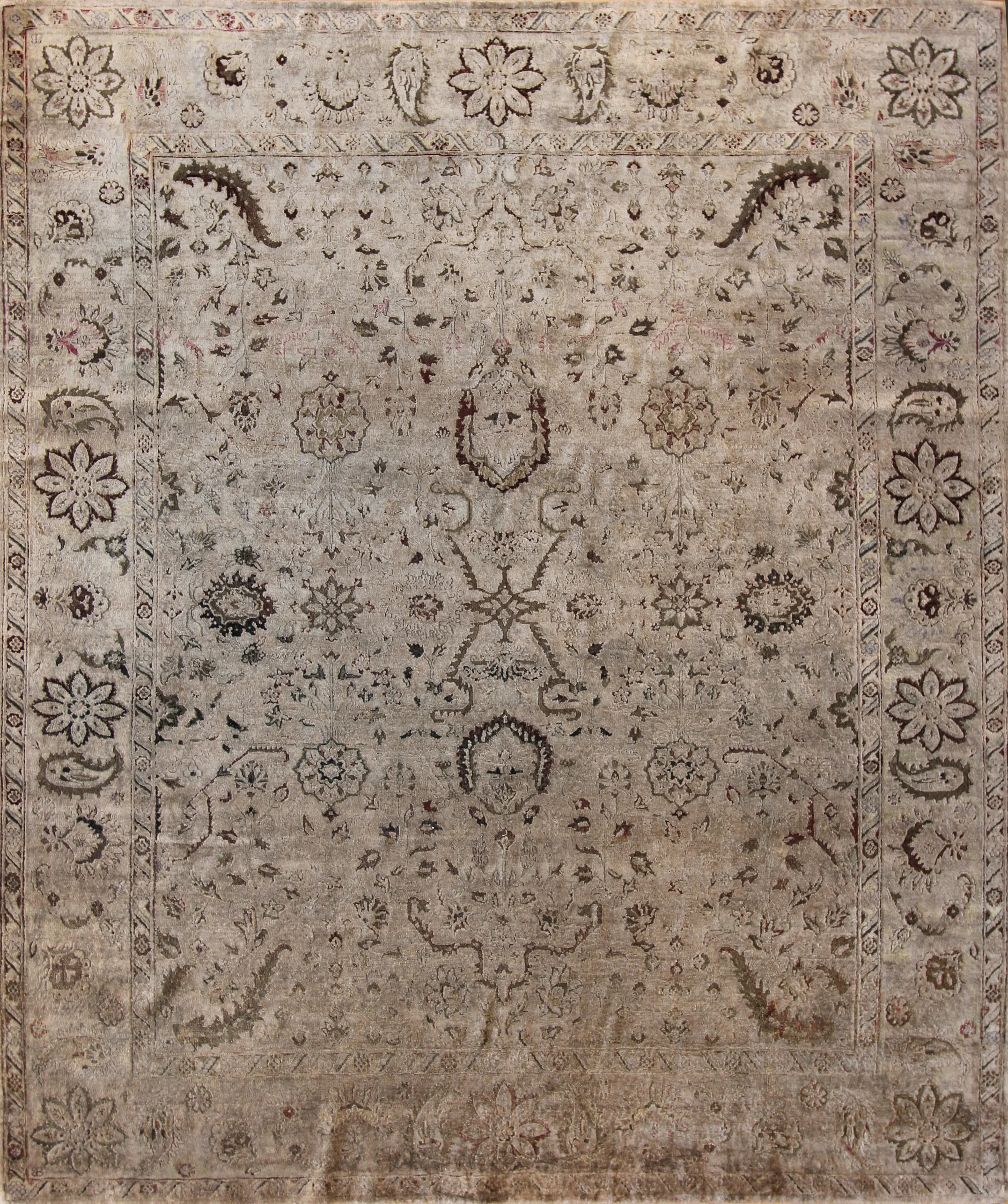 914 Silk oxidized wool, Jaipur 7'11"x9'4"