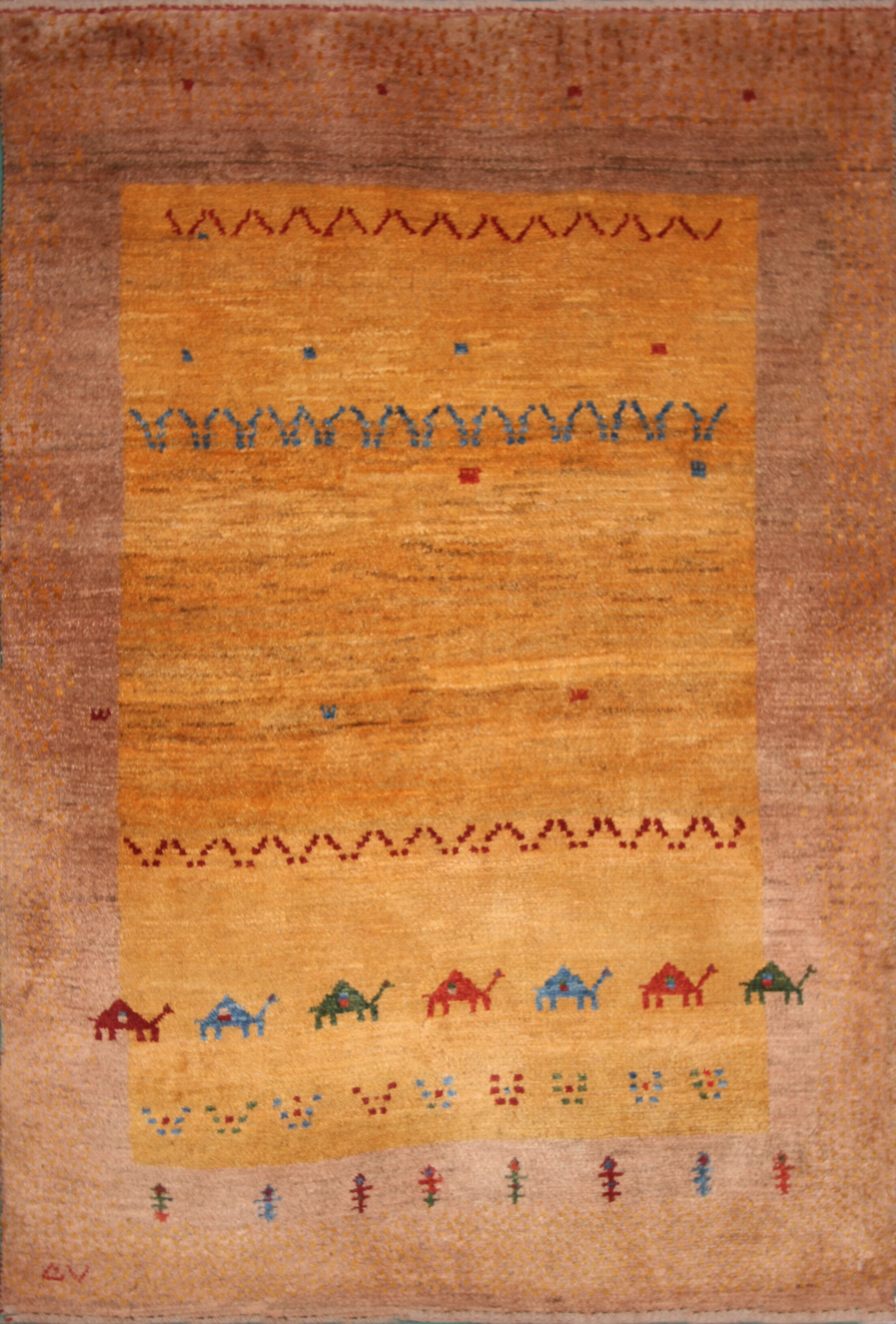 281 Amaleh 2, woven by Nomads in Persia, 3'2'' x 4'8''