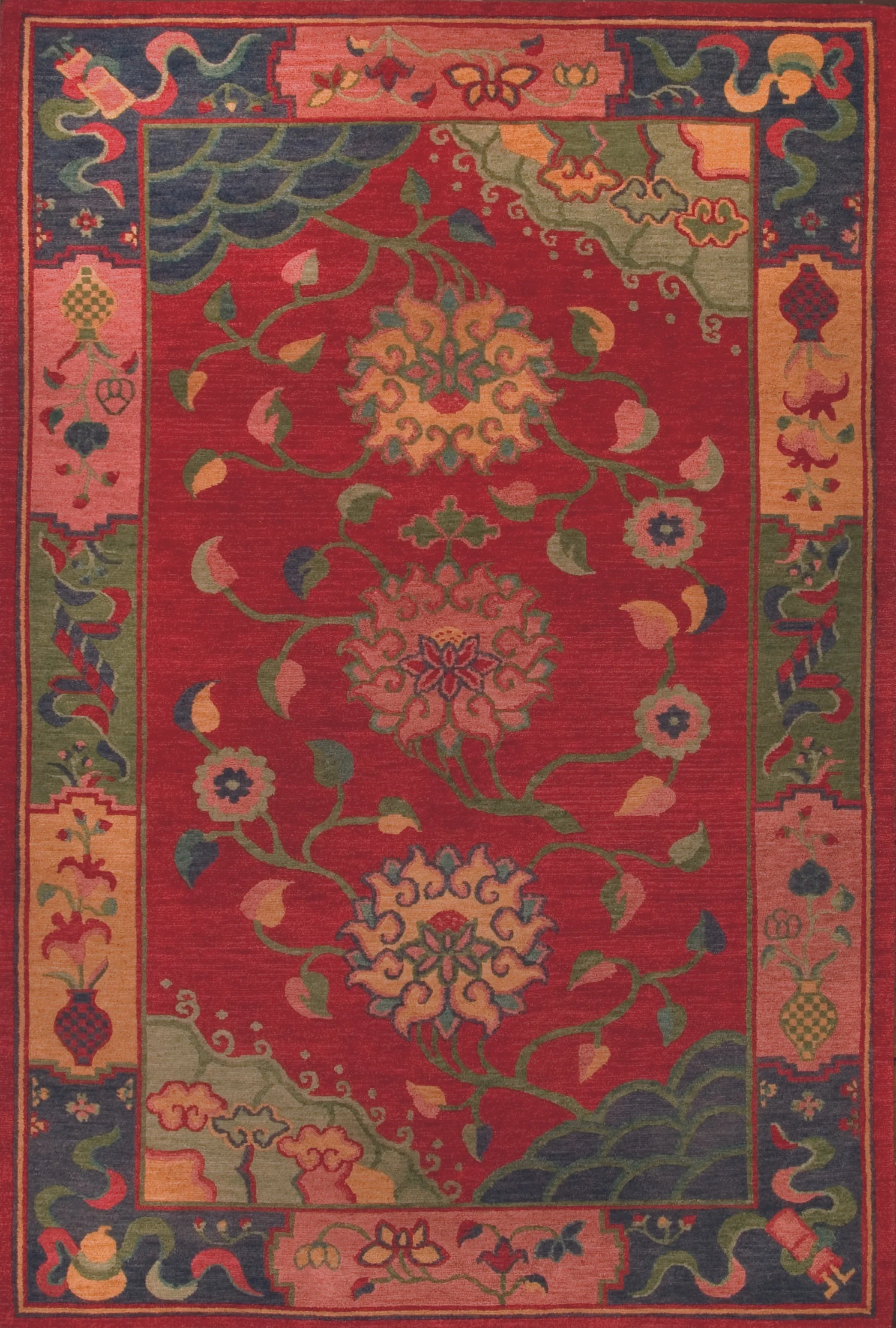 1252 8' x 10' TIbetan (Prayed on by the Dalai Lama)