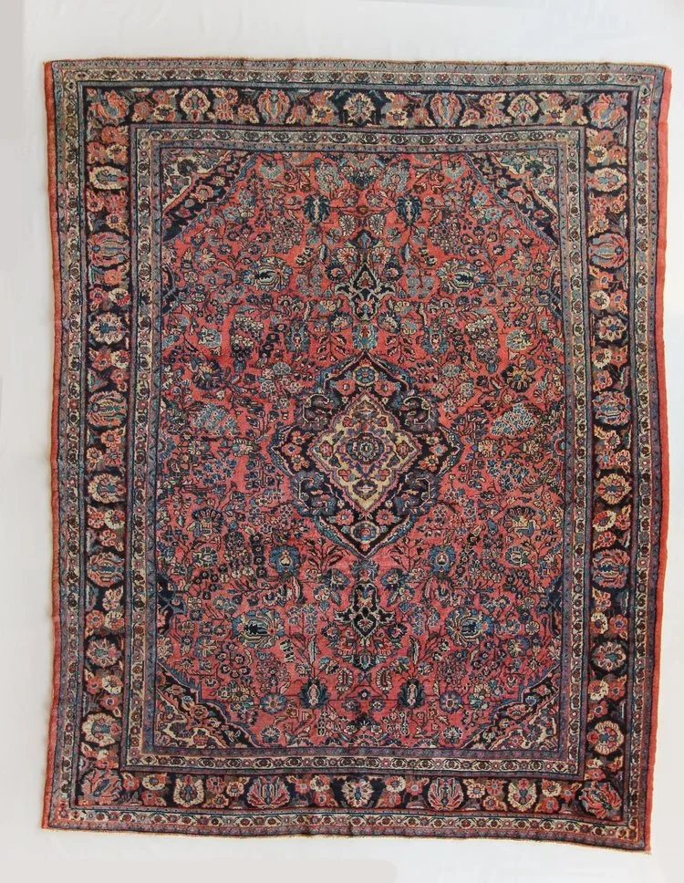 Antique Persian Lillihan Traditional Hand Knotted Rug
