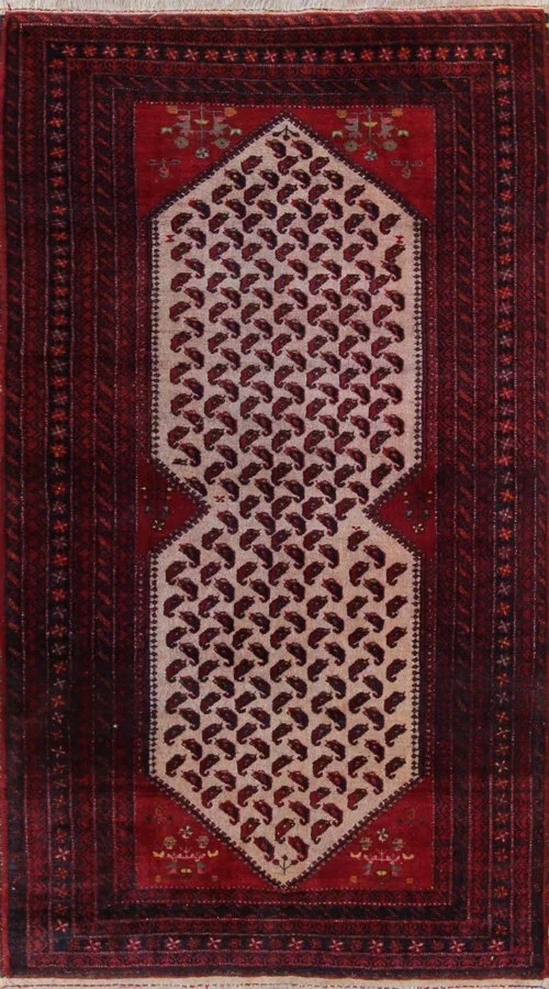 4x6 Tribal Afghan Persia Wool Hand Knotted Rug Carpet