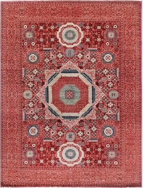 9x12 Afghan Hand Knotted Mamluk Carpet Rug