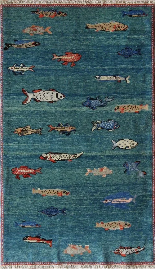 Turkish Fish Rug Carpet
