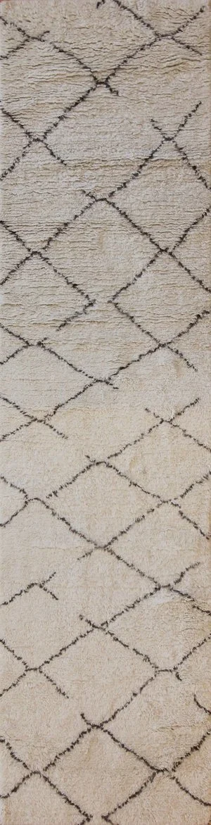 Moroccan Berber Shag Runner Rug Carpet
