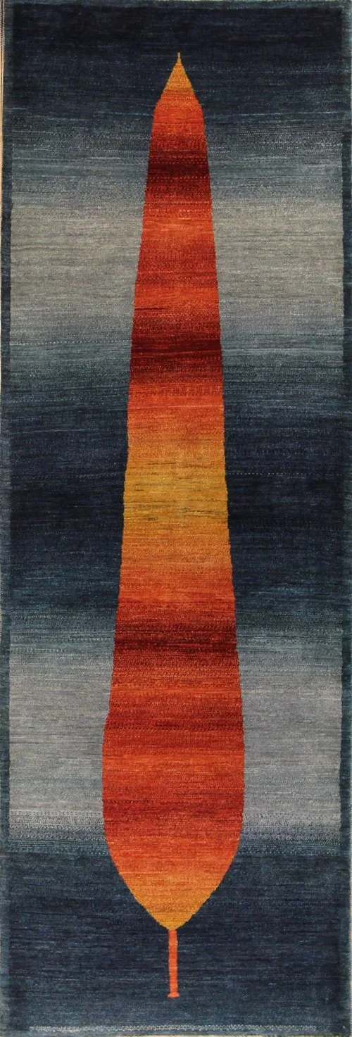 Persian Red Blue Treen Tribal Rug Runner Carpet