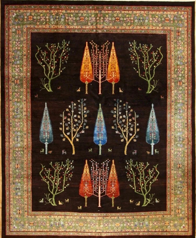 8 x 10 Tree of Life Bakhtiari Hand Knotted Rug Carpet