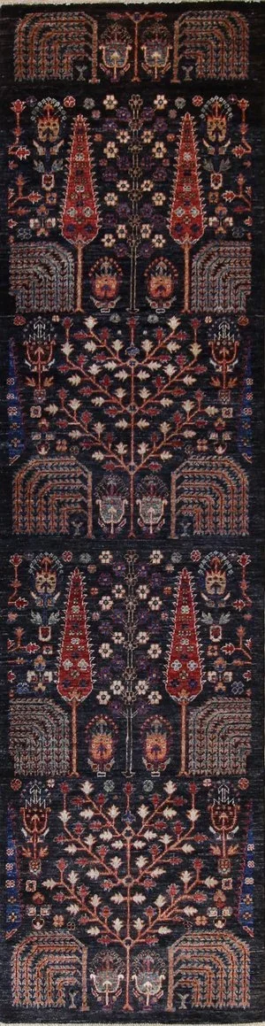 Afghan Tribal Geometric Runner Rug Carpet