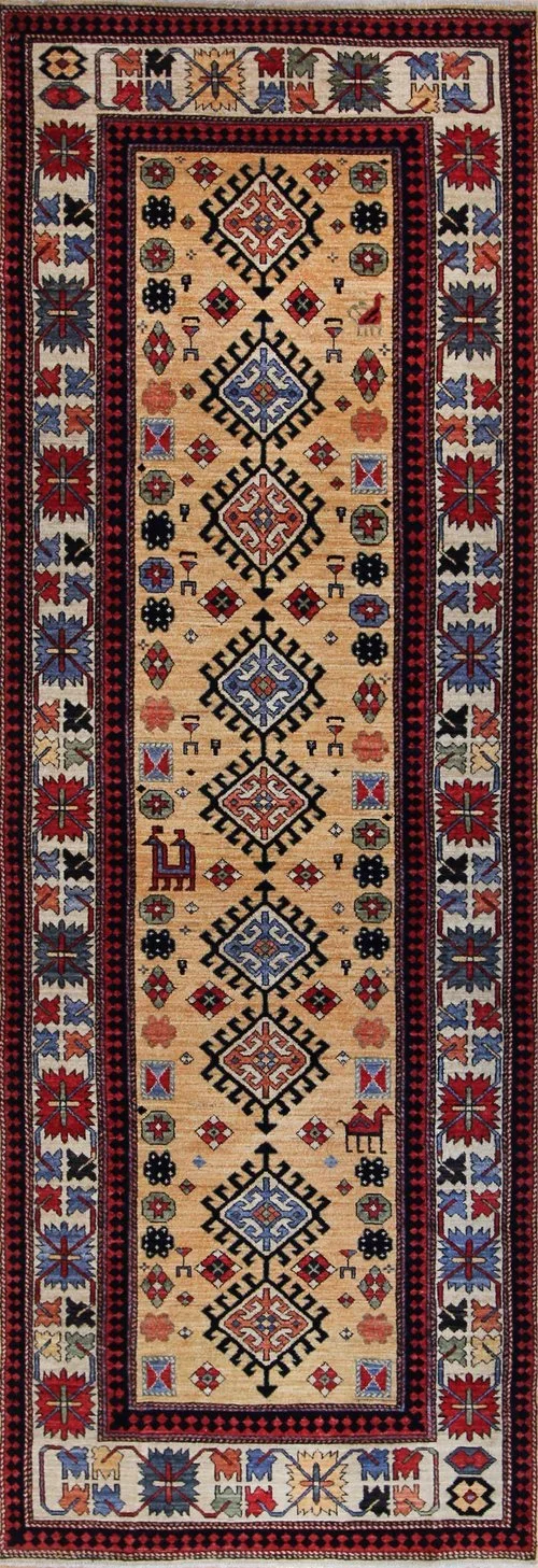 Tribal Afghan Geometric Runner Rug Carpet