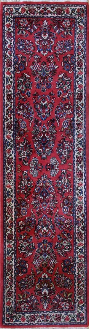 Vintage Persian Sarouk Runner Rug Carpet