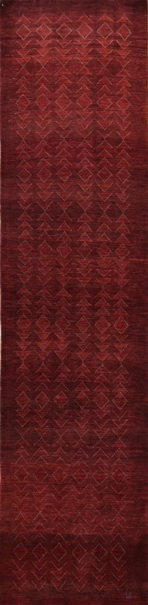 Persian Tribal Geometric Gabber Runner Rug Carpet