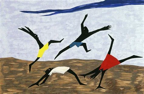 JACOB LAWRENCE -- BLACK AND WHITE IN COLOR